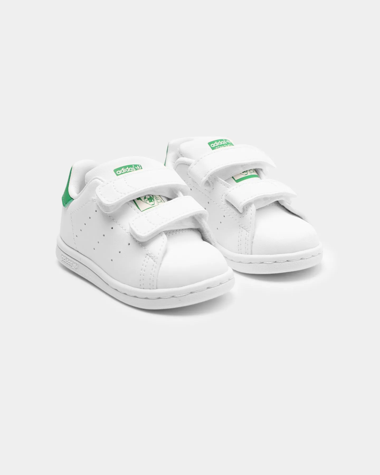 Adidas Toddler's Stan Smith Cloud White/Cloud White/Green