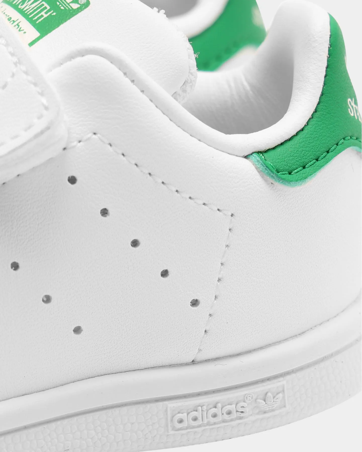 Adidas Toddler's Stan Smith Cloud White/Cloud White/Green