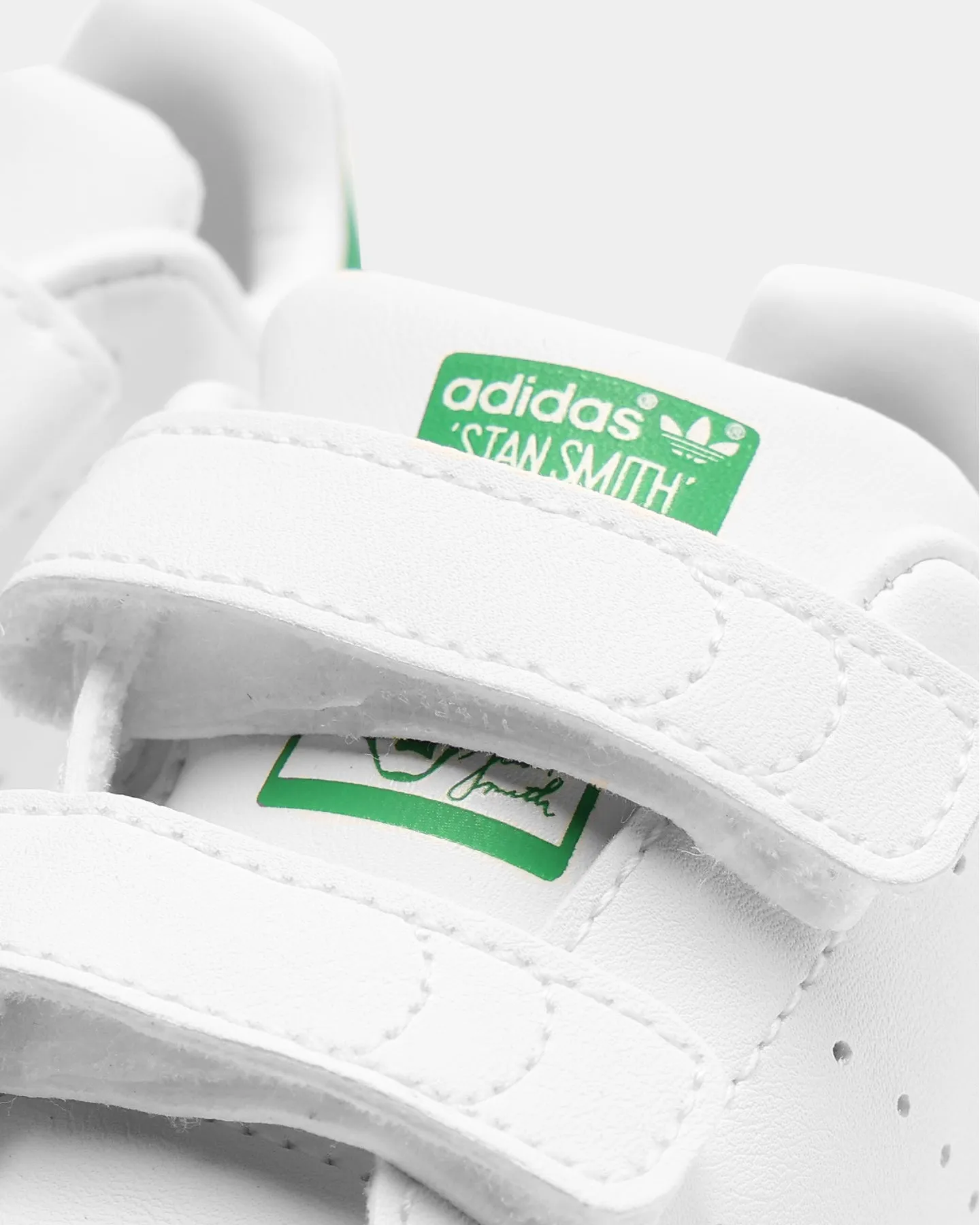 Adidas Toddler's Stan Smith Cloud White/Cloud White/Green