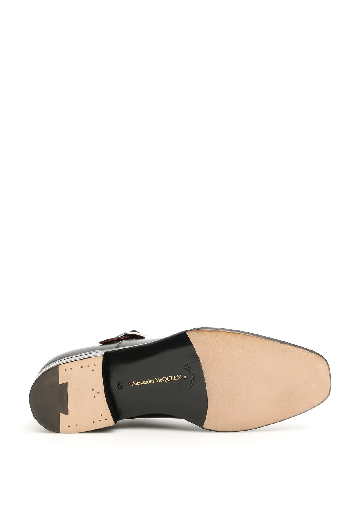 Alexander McQueen Contrast Lining Monk Shoes