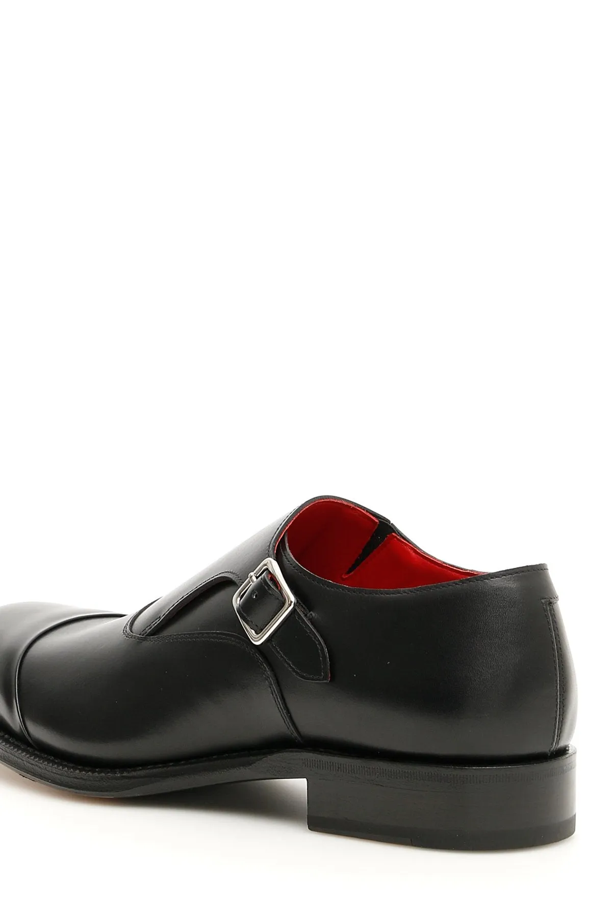 Alexander McQueen Contrast Lining Monk Shoes