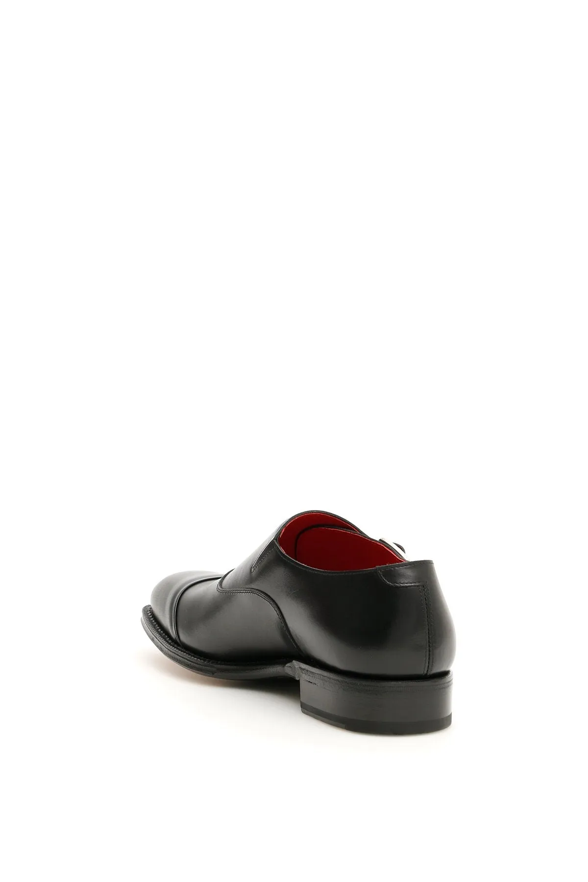 Alexander McQueen Contrast Lining Monk Shoes