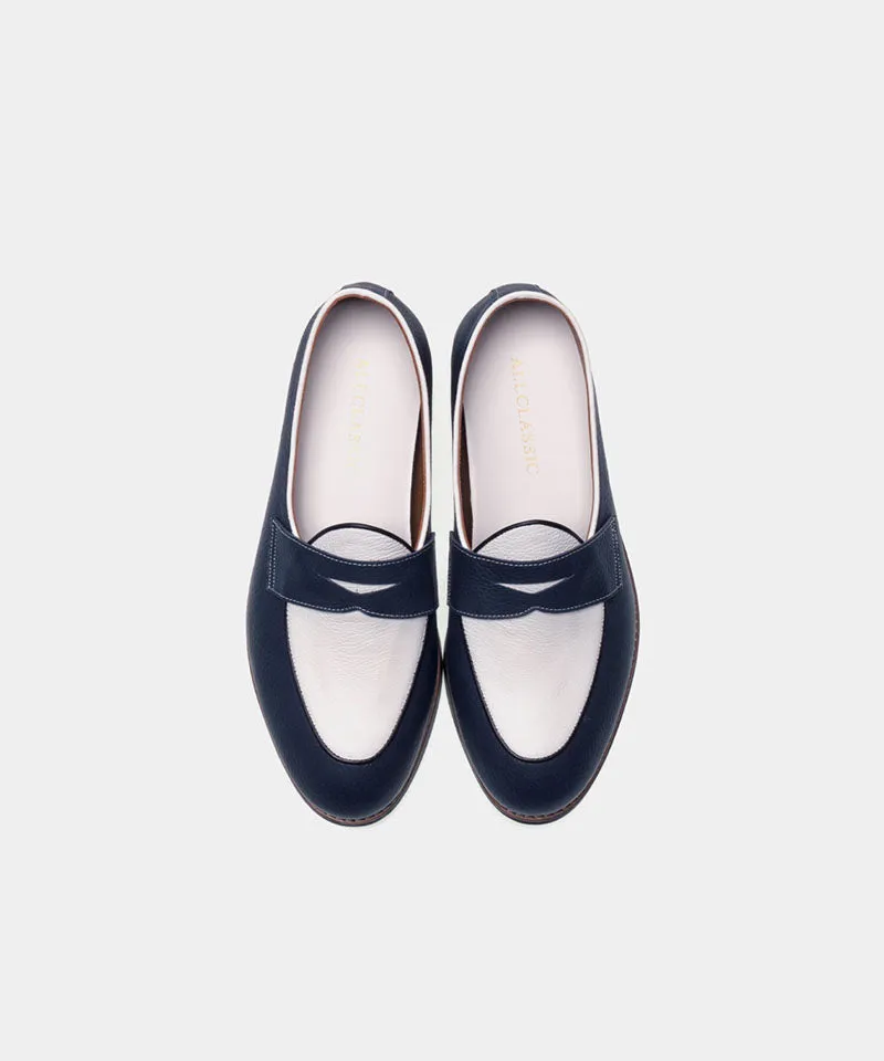 ALL CLASSIC Golf Noble Penny Loafer Classic Golf Shoes - Navy