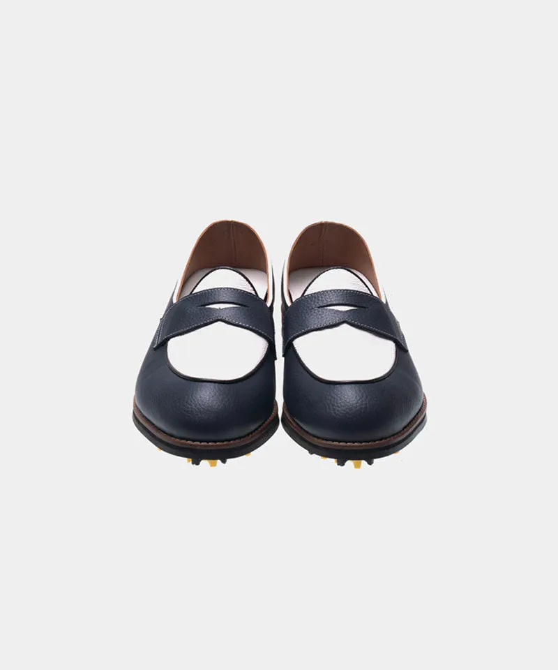 ALL CLASSIC Golf Noble Penny Loafer Classic Golf Shoes - Navy
