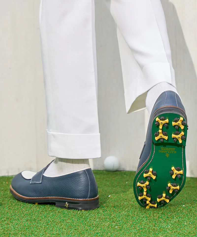 ALL CLASSIC Golf Noble Penny Loafer Classic Golf Shoes - Navy