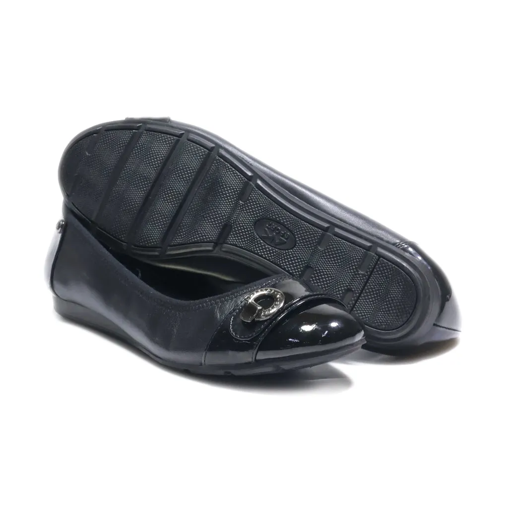 Anne Klein Ballerinas Leather Black Colour For Women