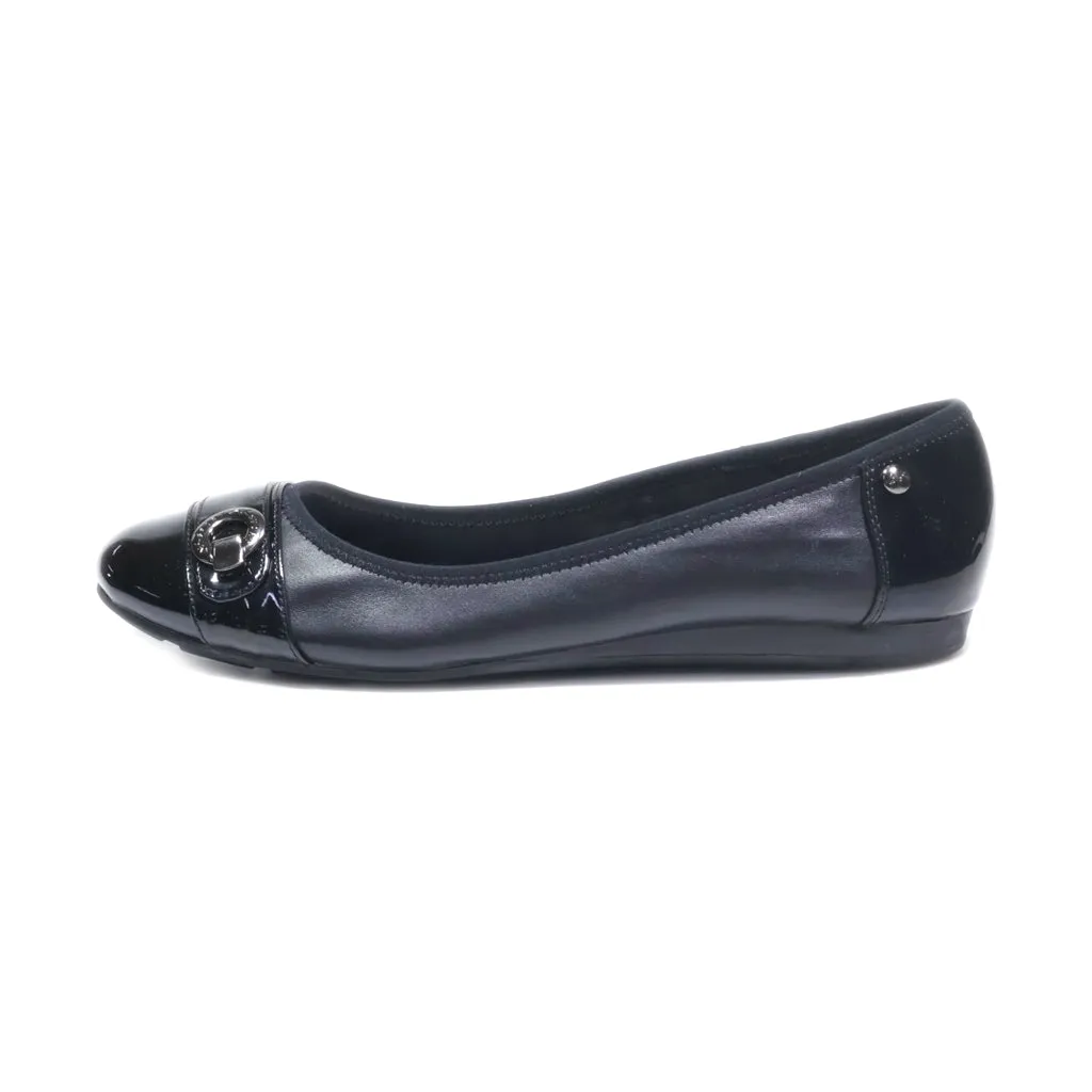 Anne Klein Ballerinas Leather Black Colour For Women