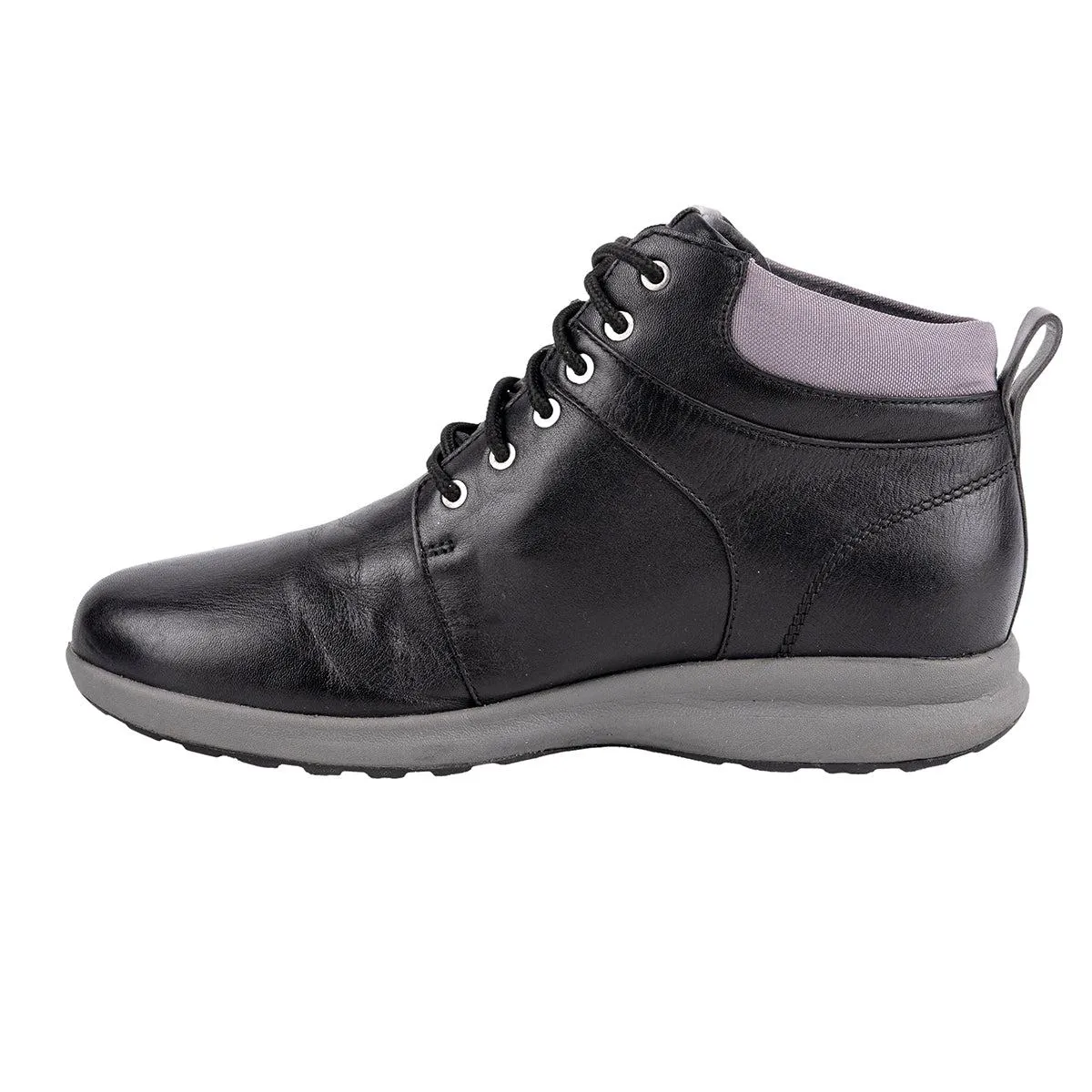Clarks Unstructured By Adorn Walk Ankle Boots Leather Black Colour For Women