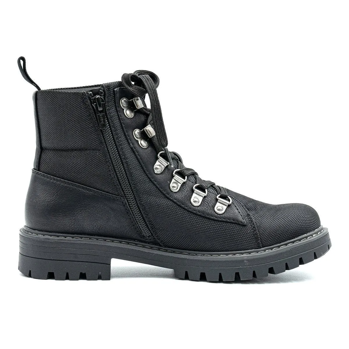 Cliffs By White Mountain Hiking Boots Fabric Black Colour For Women