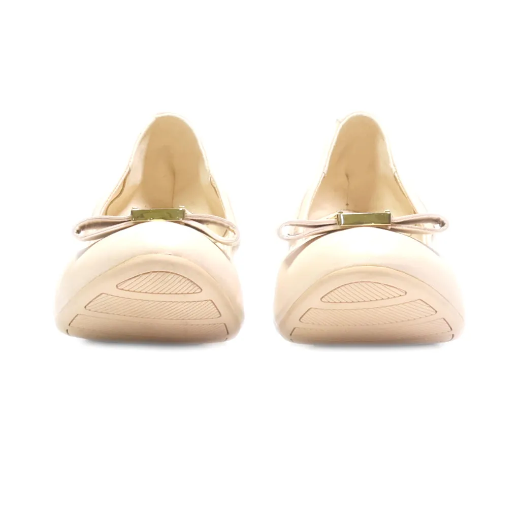 Cole Haan Ballerinas Leather Beige Colour For Women