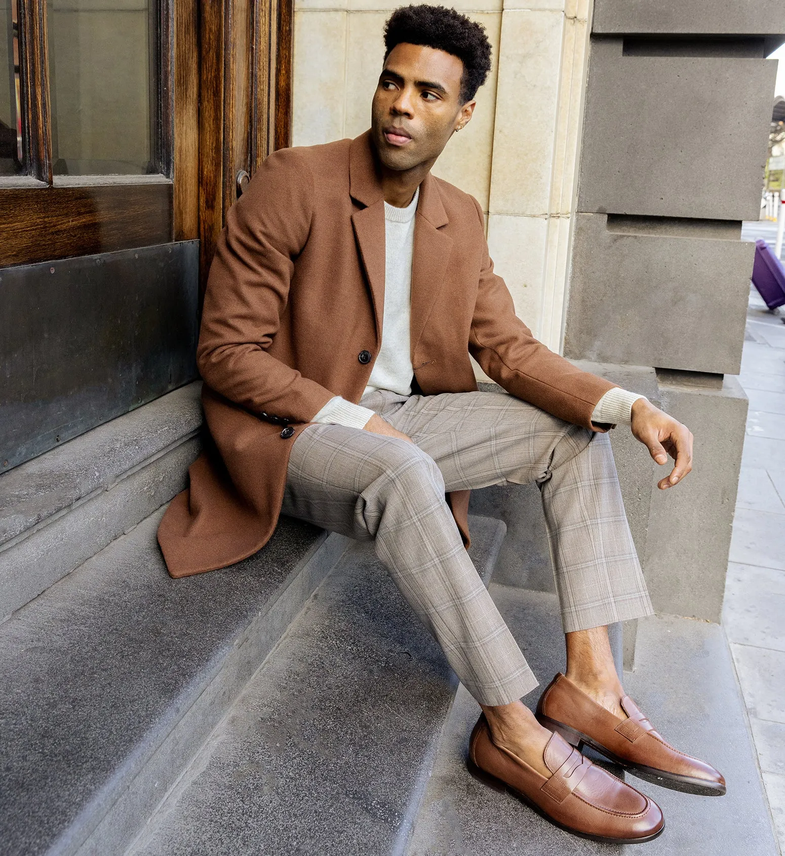 Electrum 2 Chocolate Leather Loafers