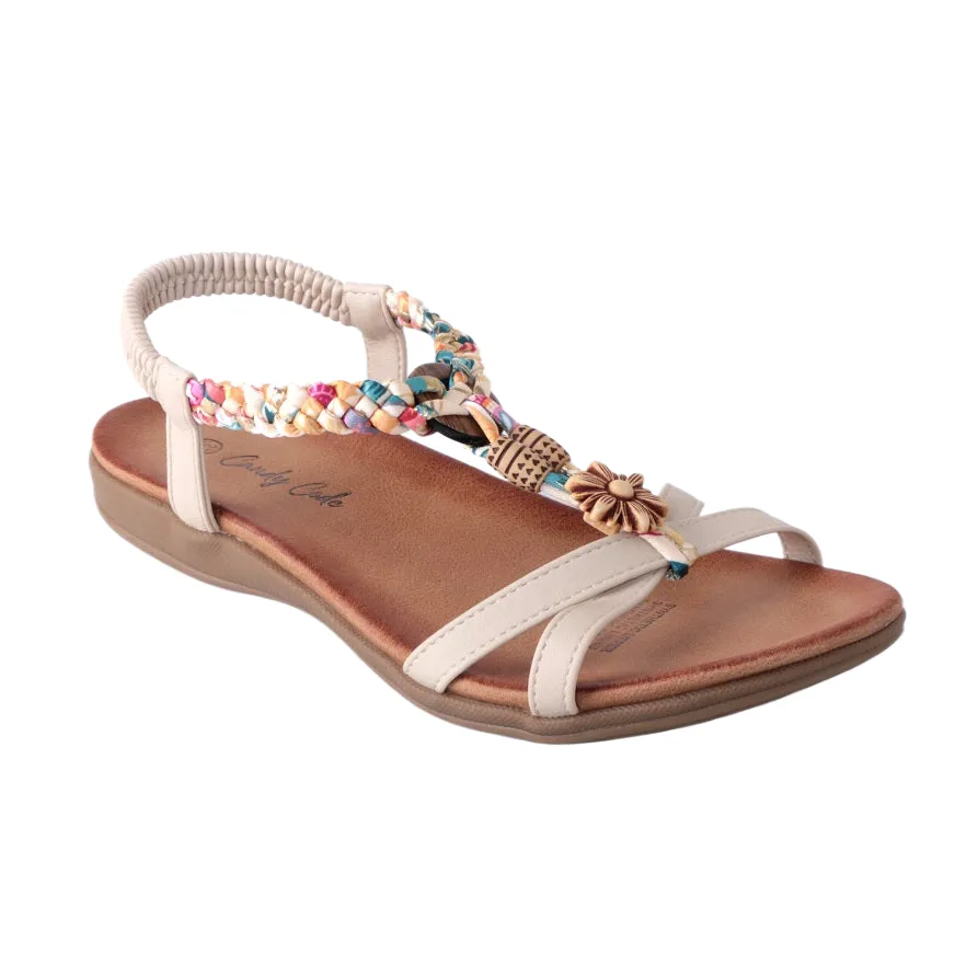 Embellished Shoes Beige