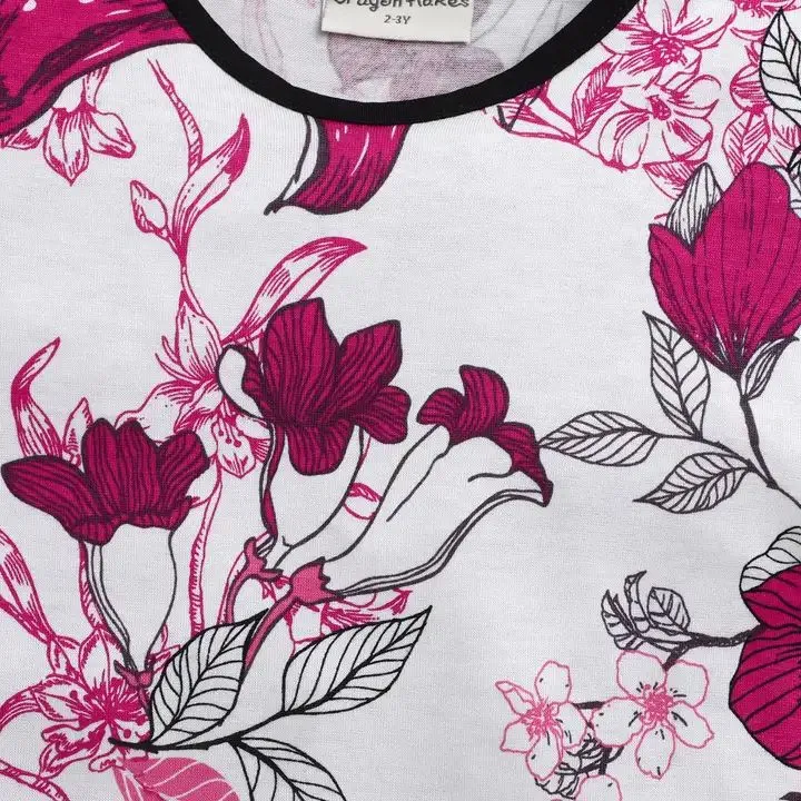 Floral Printed Top - Offwhite