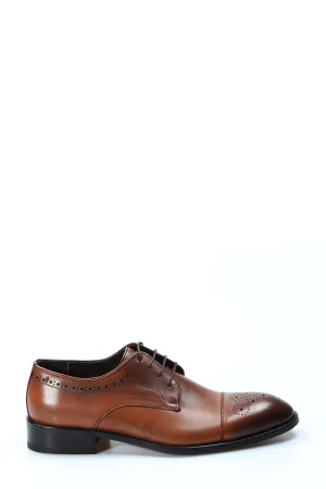 FST Genuine Leather Men's Classic Shoe 822MA78 Brown - Basel