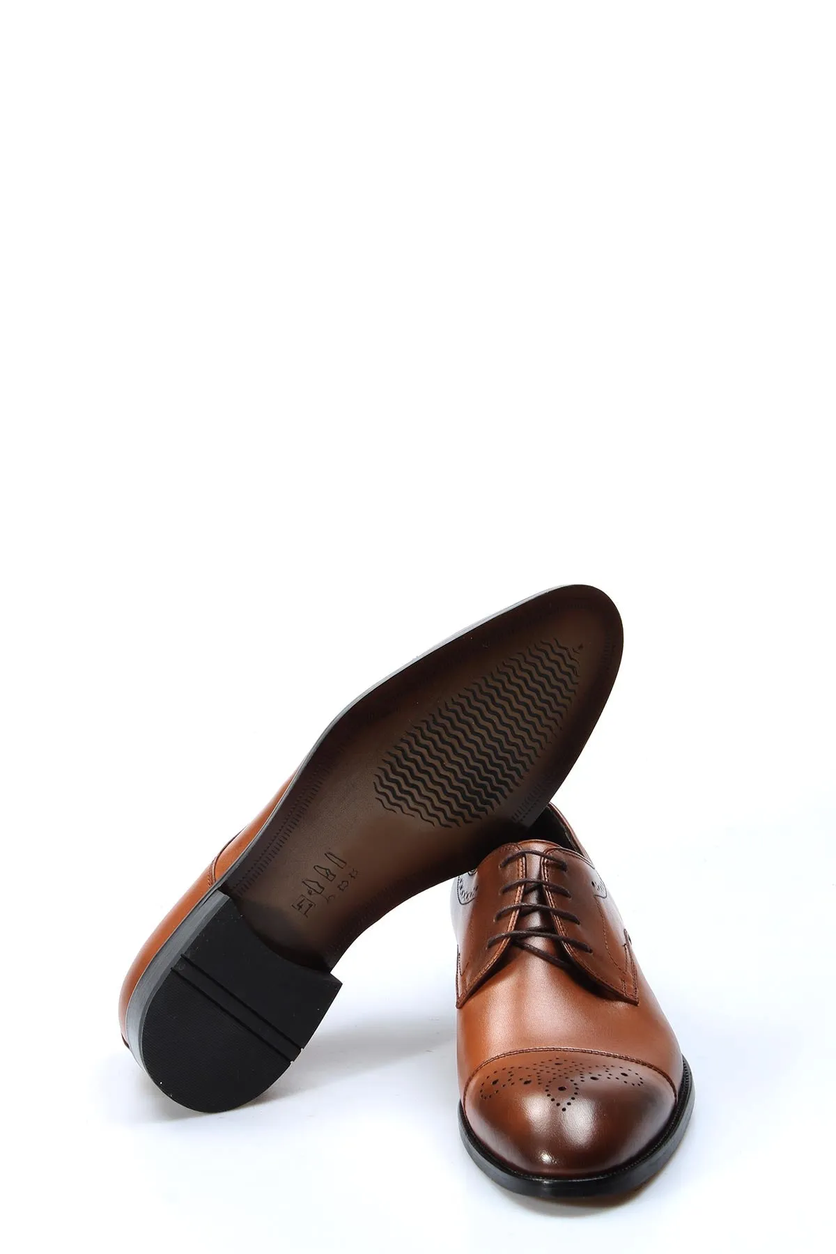 FST Genuine Leather Men's Classic Shoe 822MA78 Brown - Basel