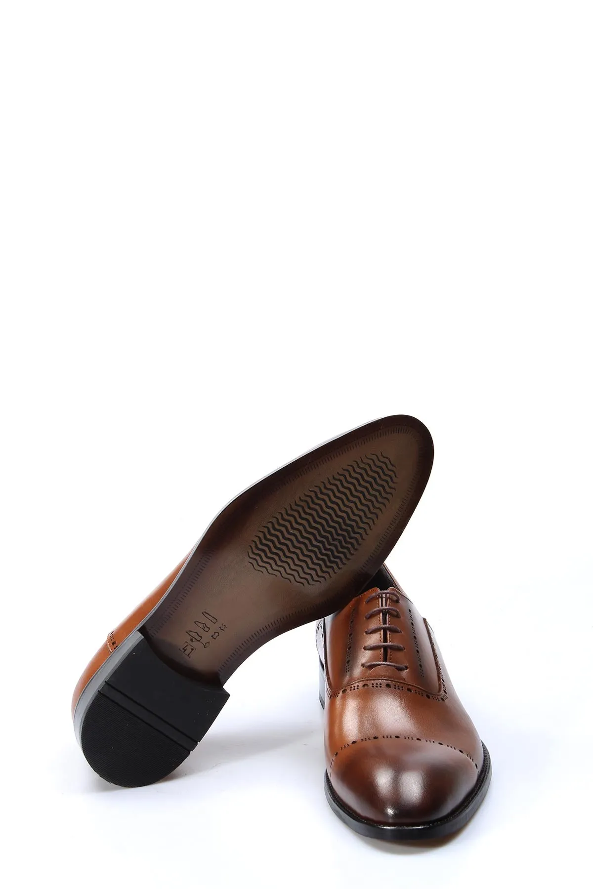 FST Genuine Leather Men's Classic Shoe 822MA90 Brown - Aventura