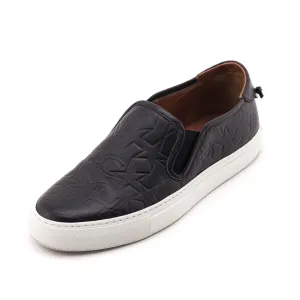 Givenchy Black Leather Star Logo Sneakers Size US 7.5 | EU 37.5