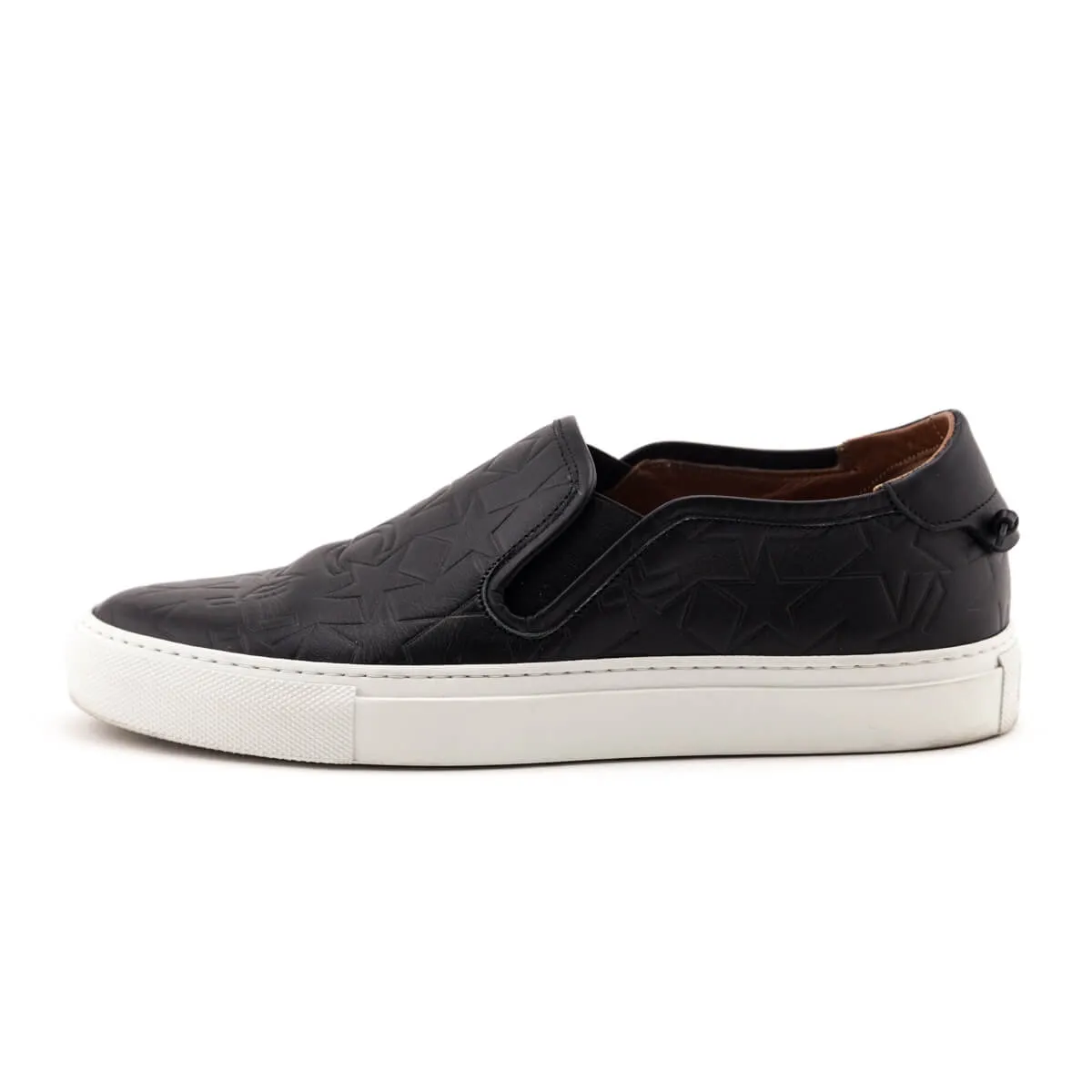 Givenchy Black Leather Star Logo Sneakers Size US 7.5 | EU 37.5