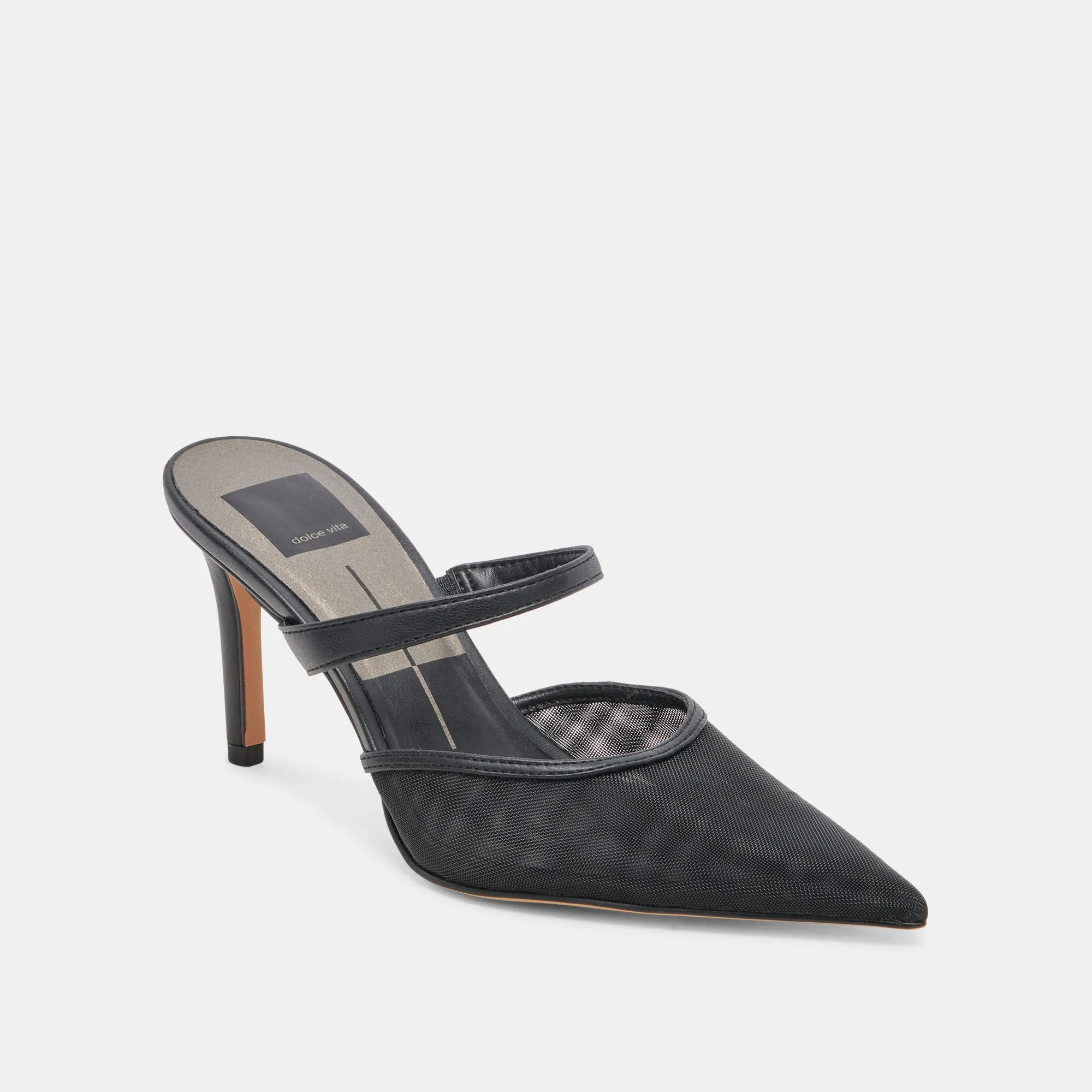 KATIK WIDE HEELS ONYX MESH