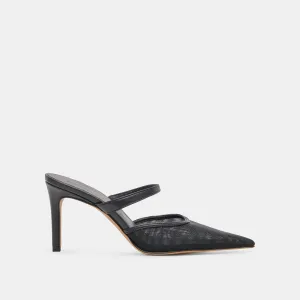 KATIK WIDE HEELS ONYX MESH