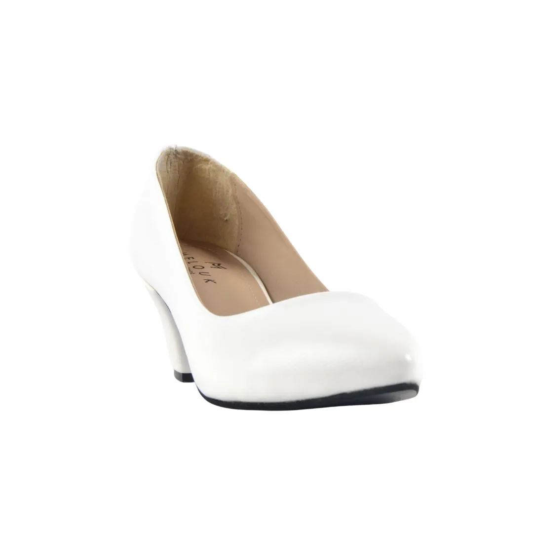 Leather Basic Cone Heel