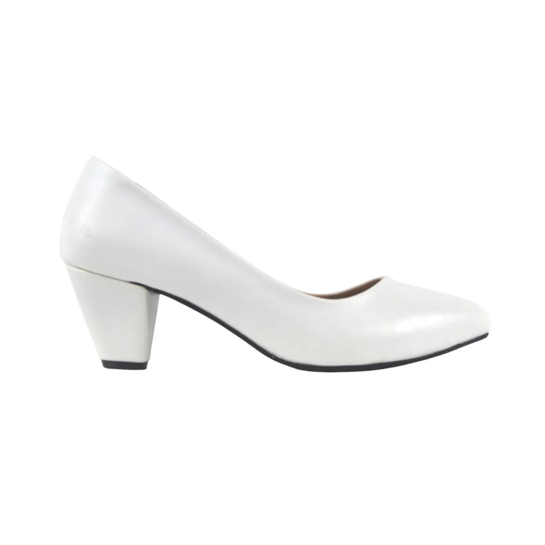 Leather Basic Cone Heel