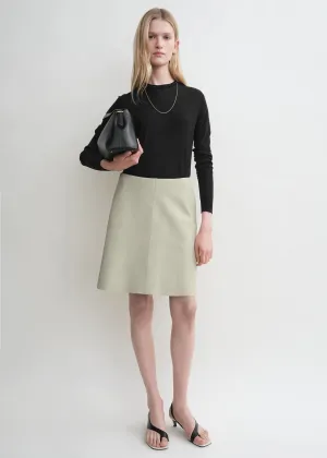 Leather skirt peanut