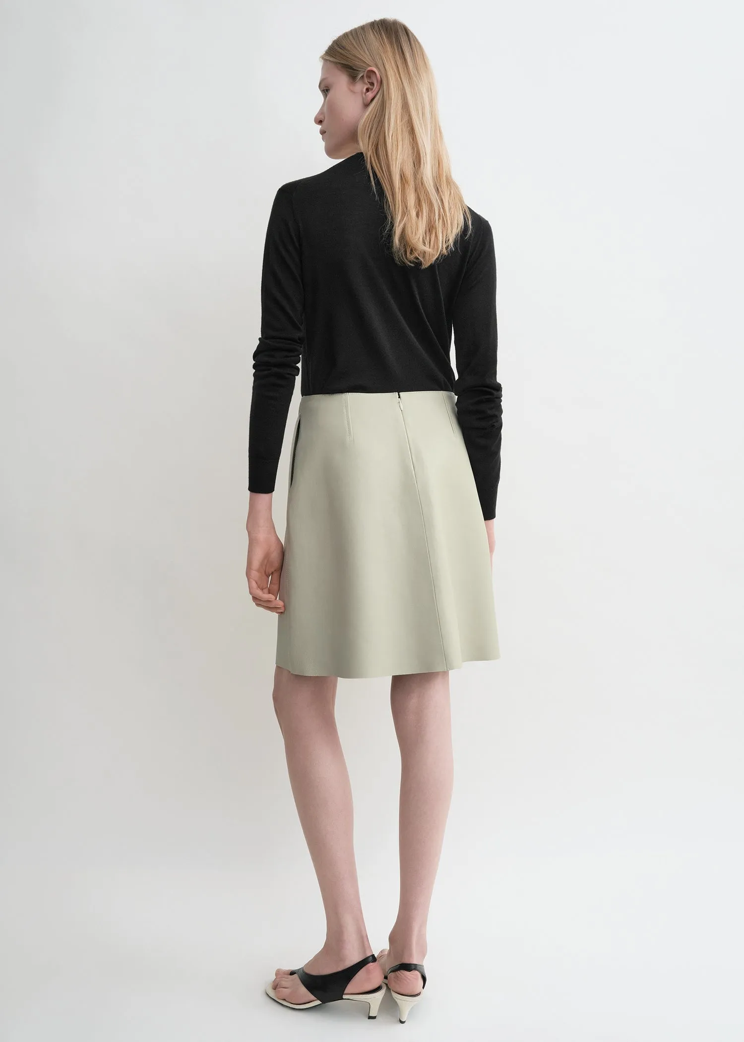 Leather skirt peanut
