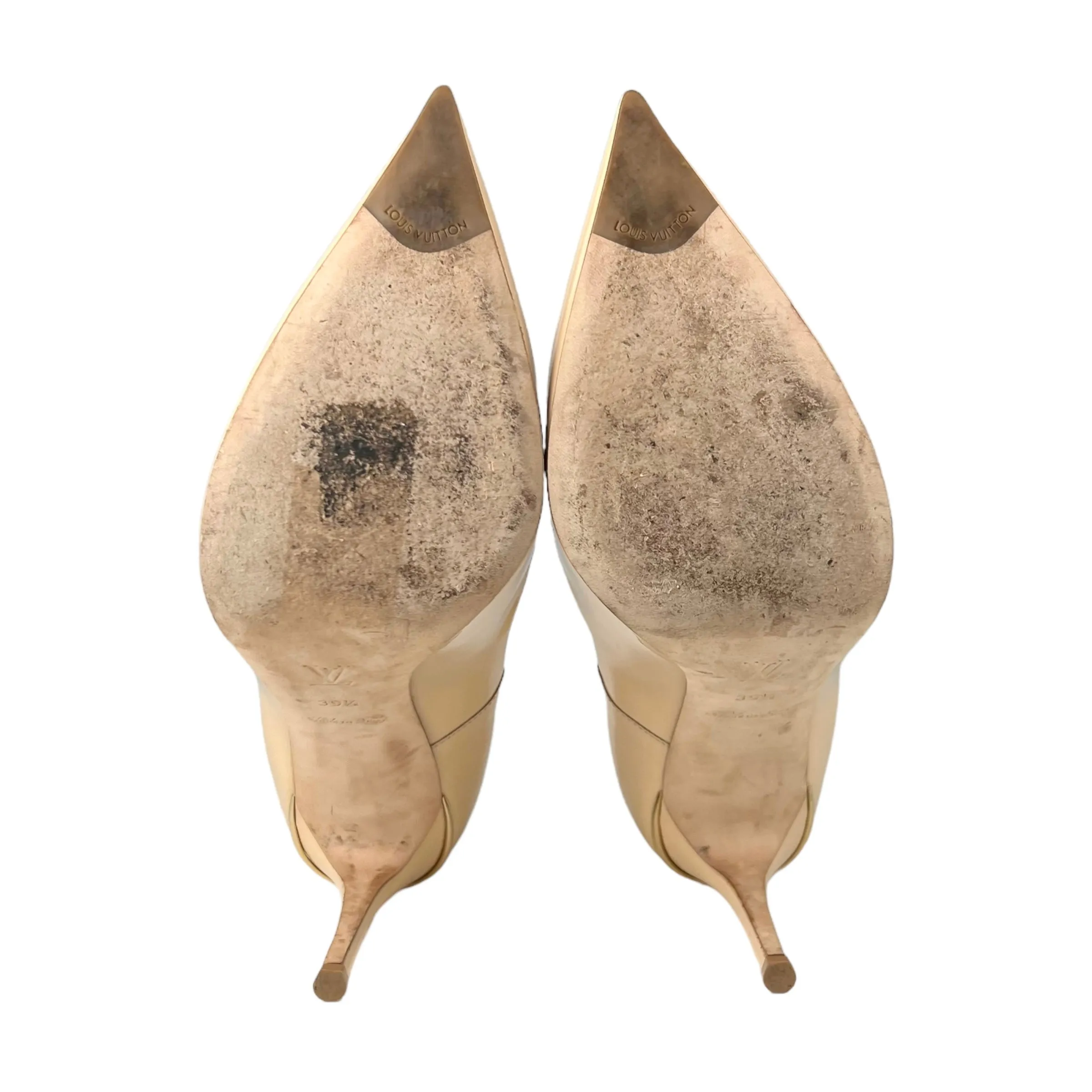 Louis Vuitton 2015 Patent Nude Eyeline Pumps