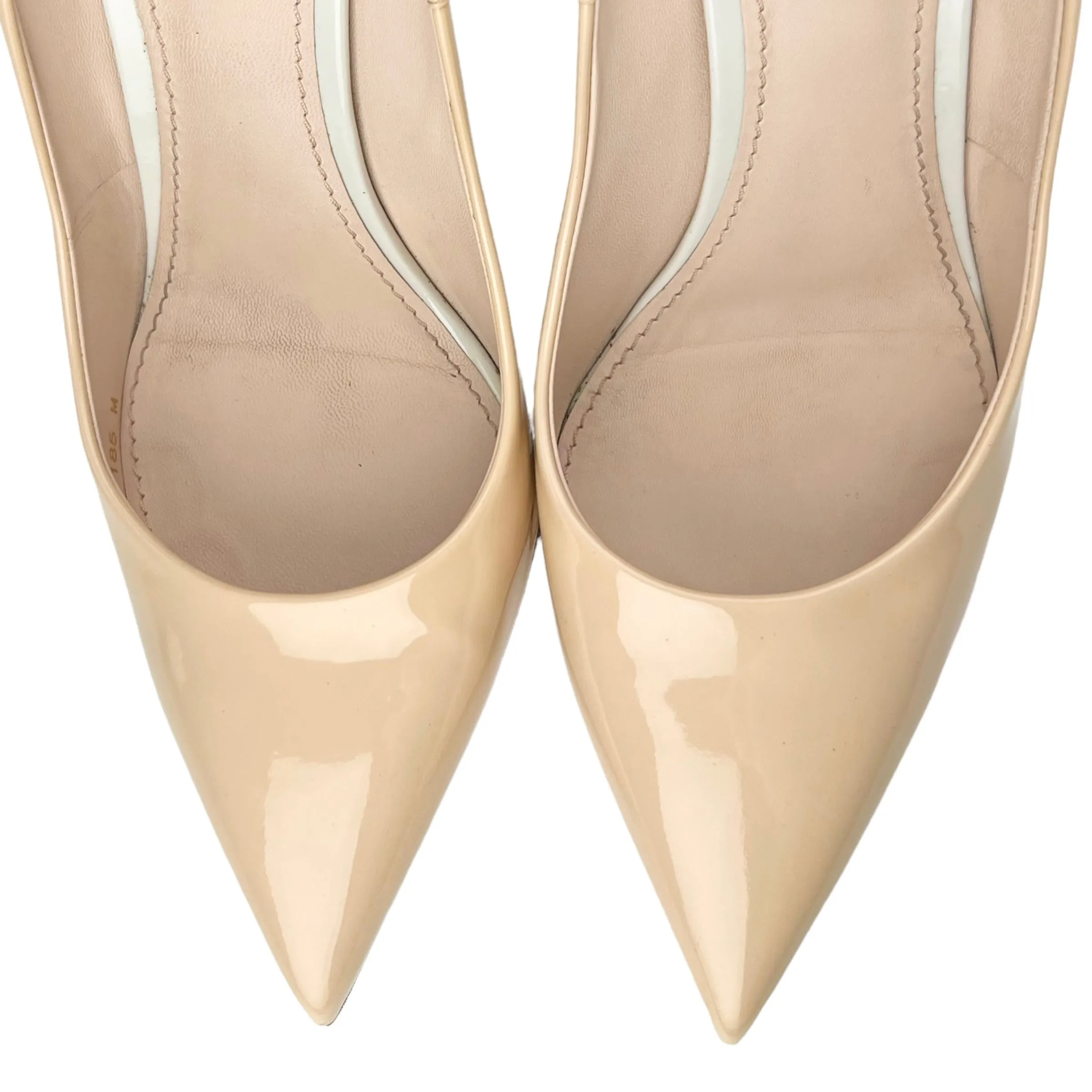 Louis Vuitton 2015 Patent Nude Eyeline Pumps
