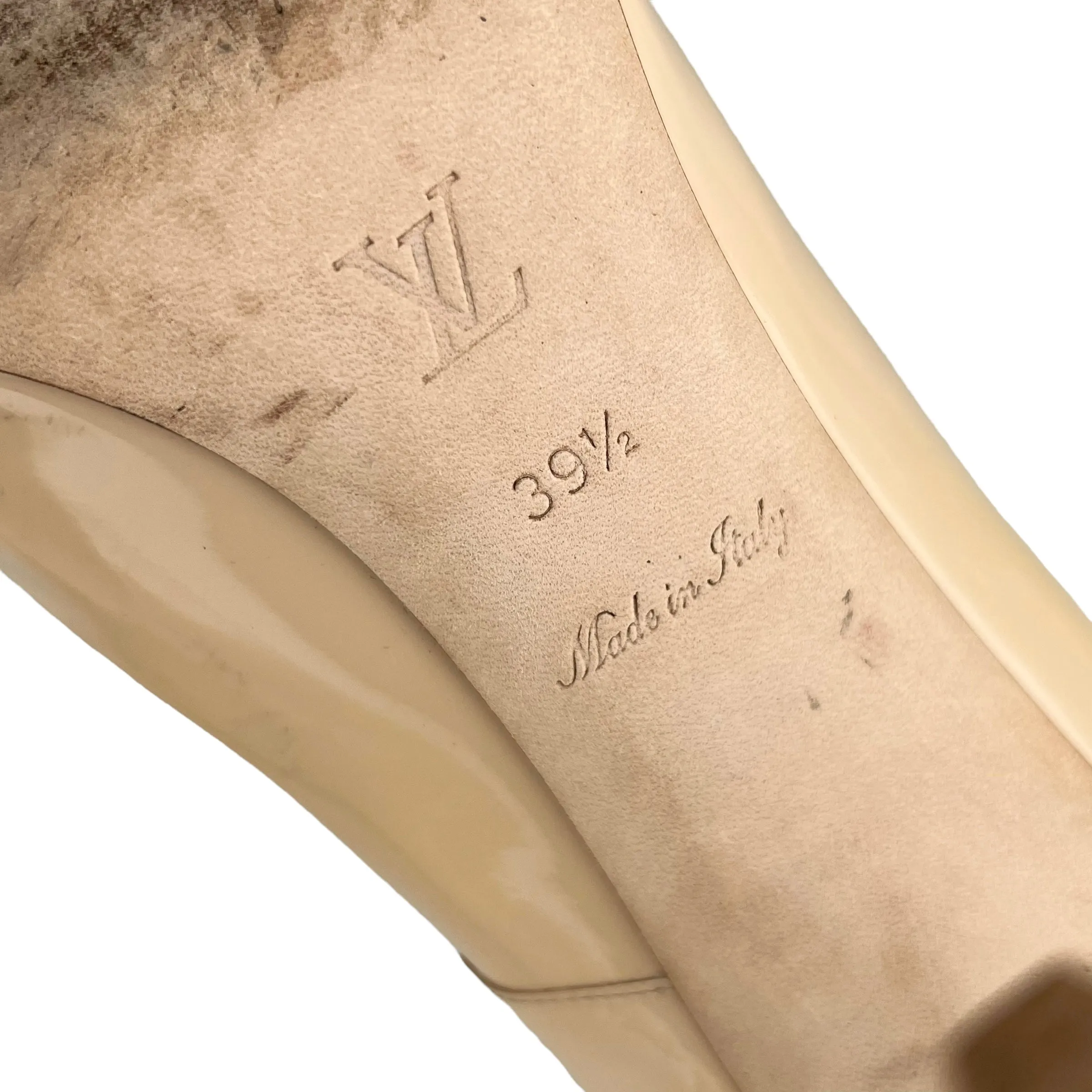 Louis Vuitton 2015 Patent Nude Eyeline Pumps