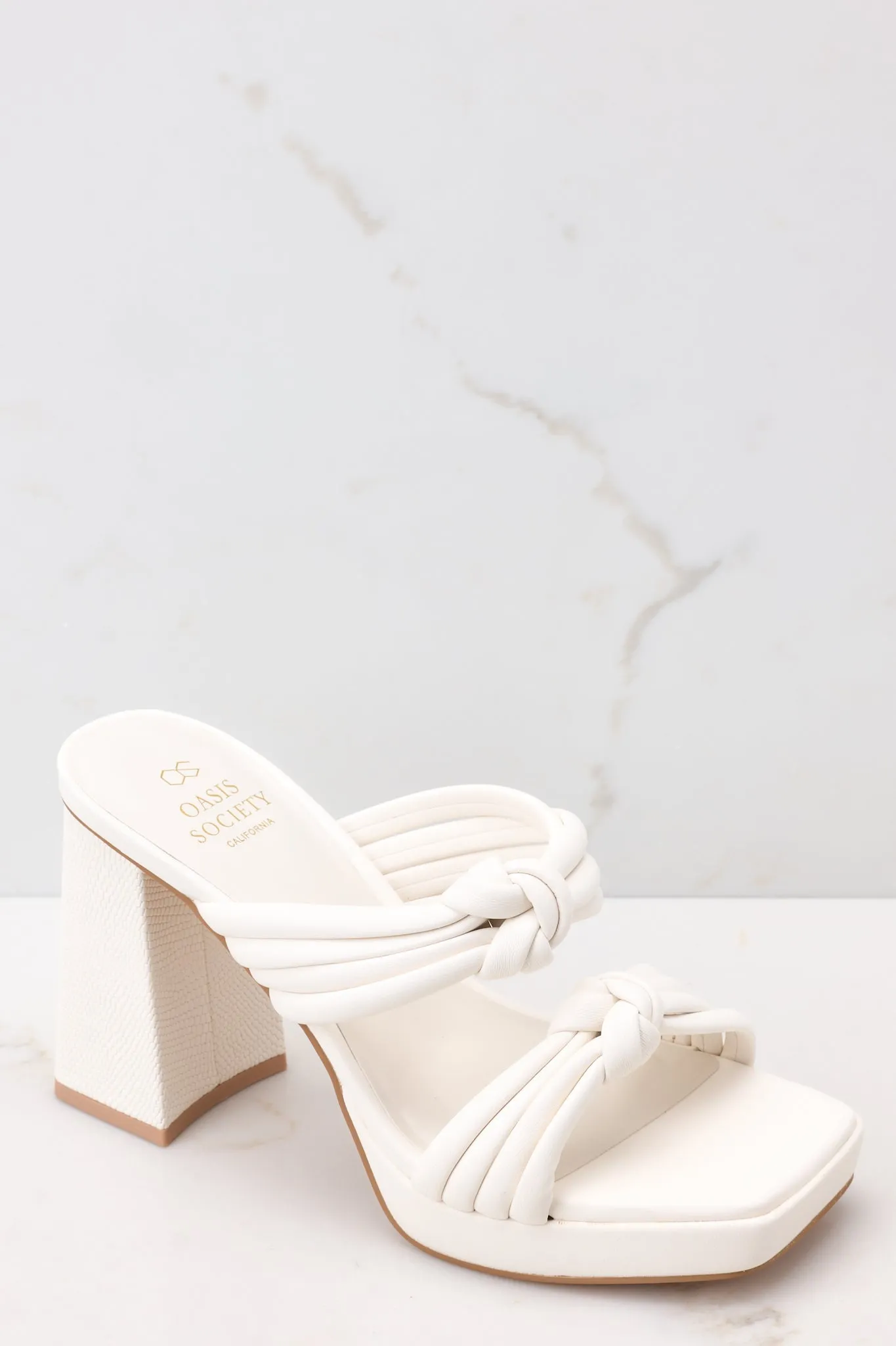 Made To Believe White Heels