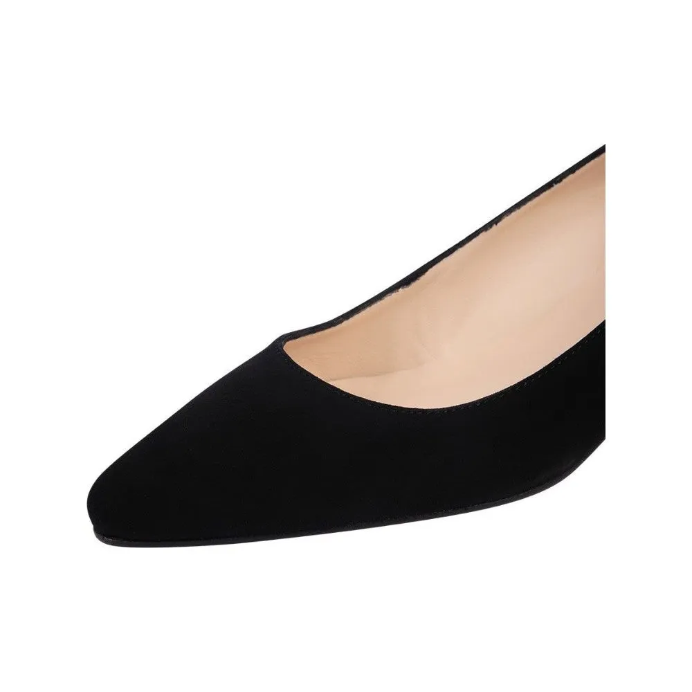 Monica Black Suede Jon Josef Pumps