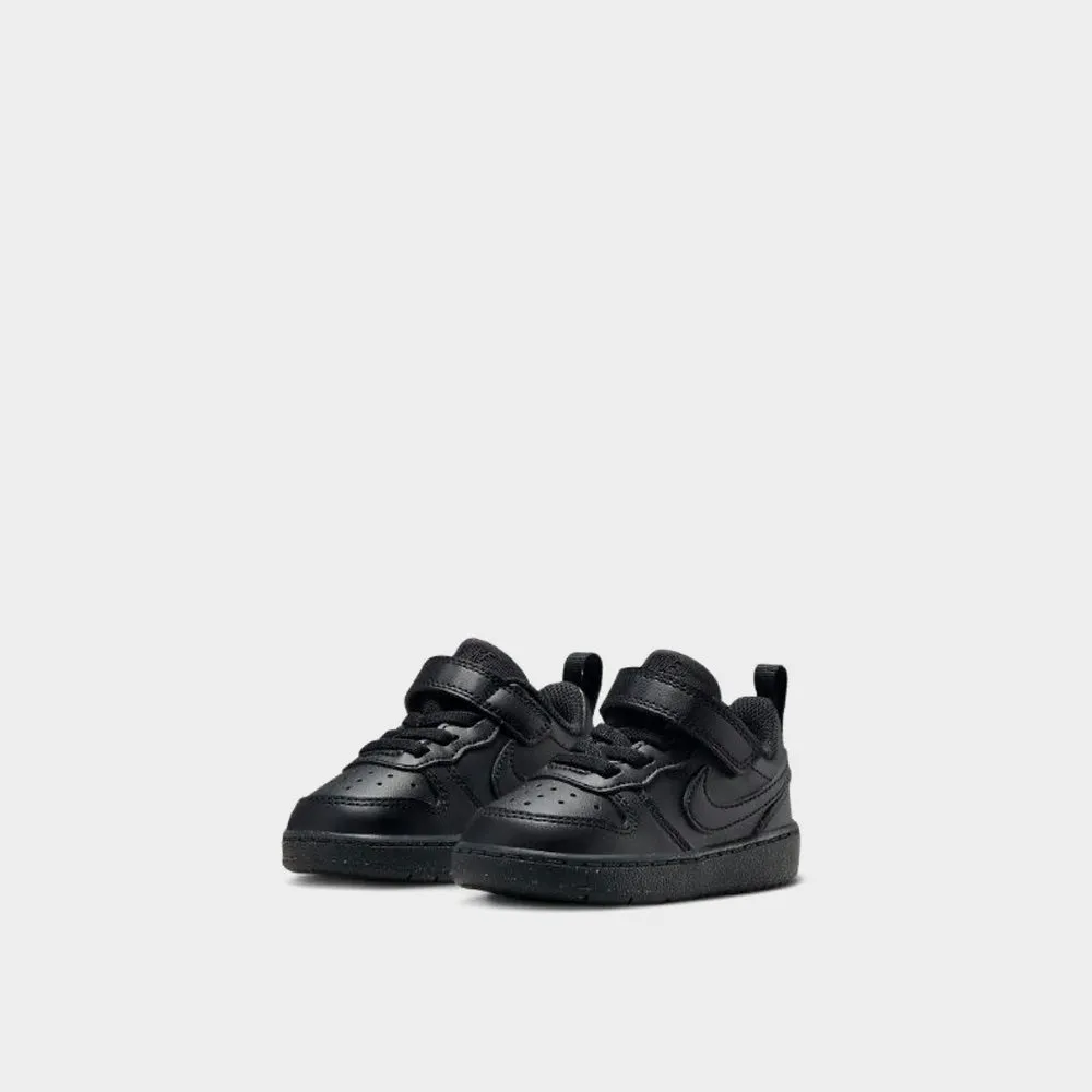 Nike Infants Court Borough Low Recraft Sneaker Black/black _ 183667 _ Black