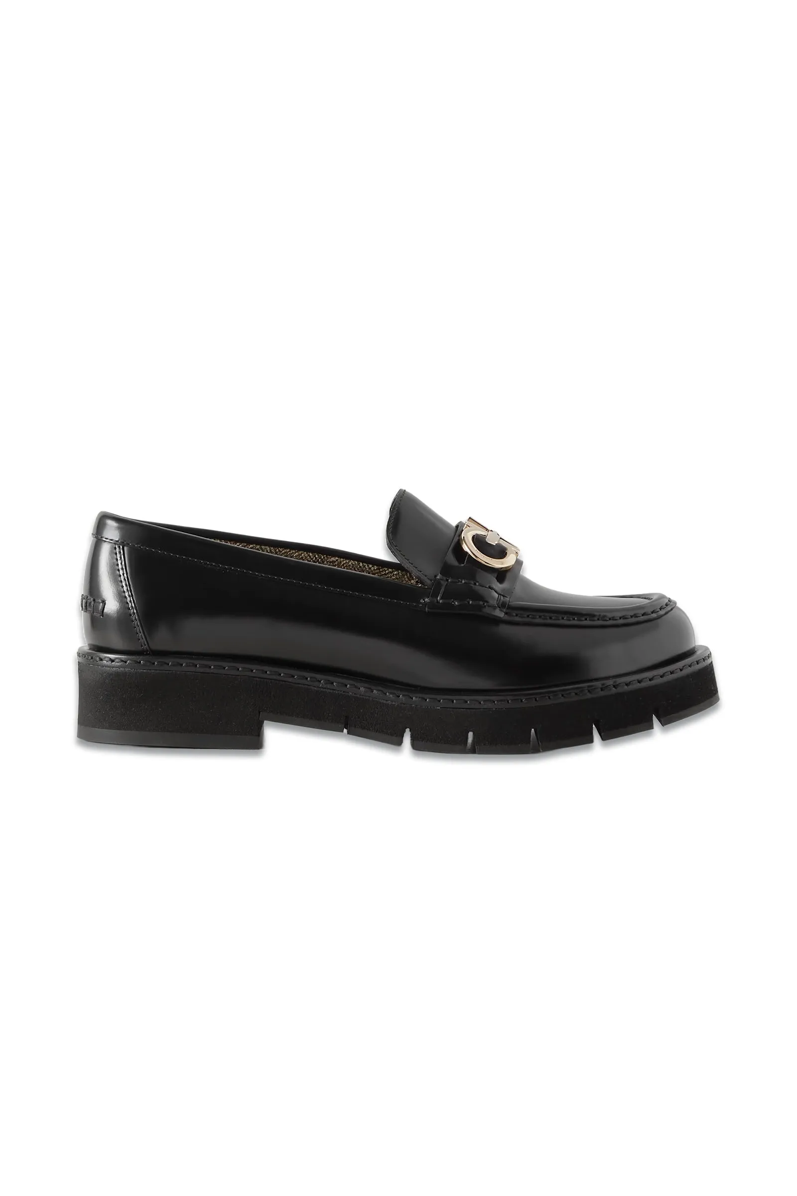 Ofelia Embellished Glossed-leather Loafers