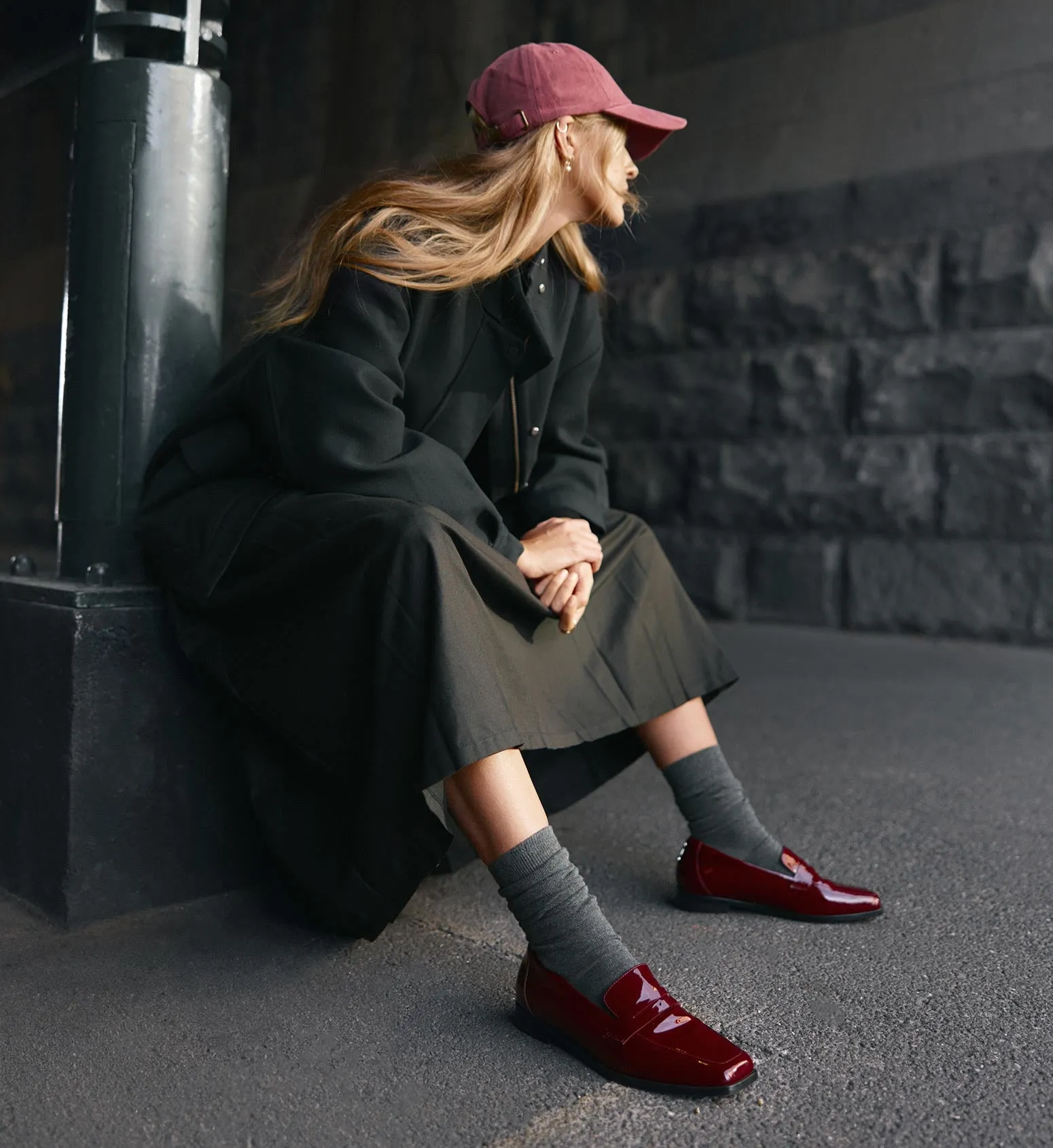Piha Merlot Patent Leather Loafers