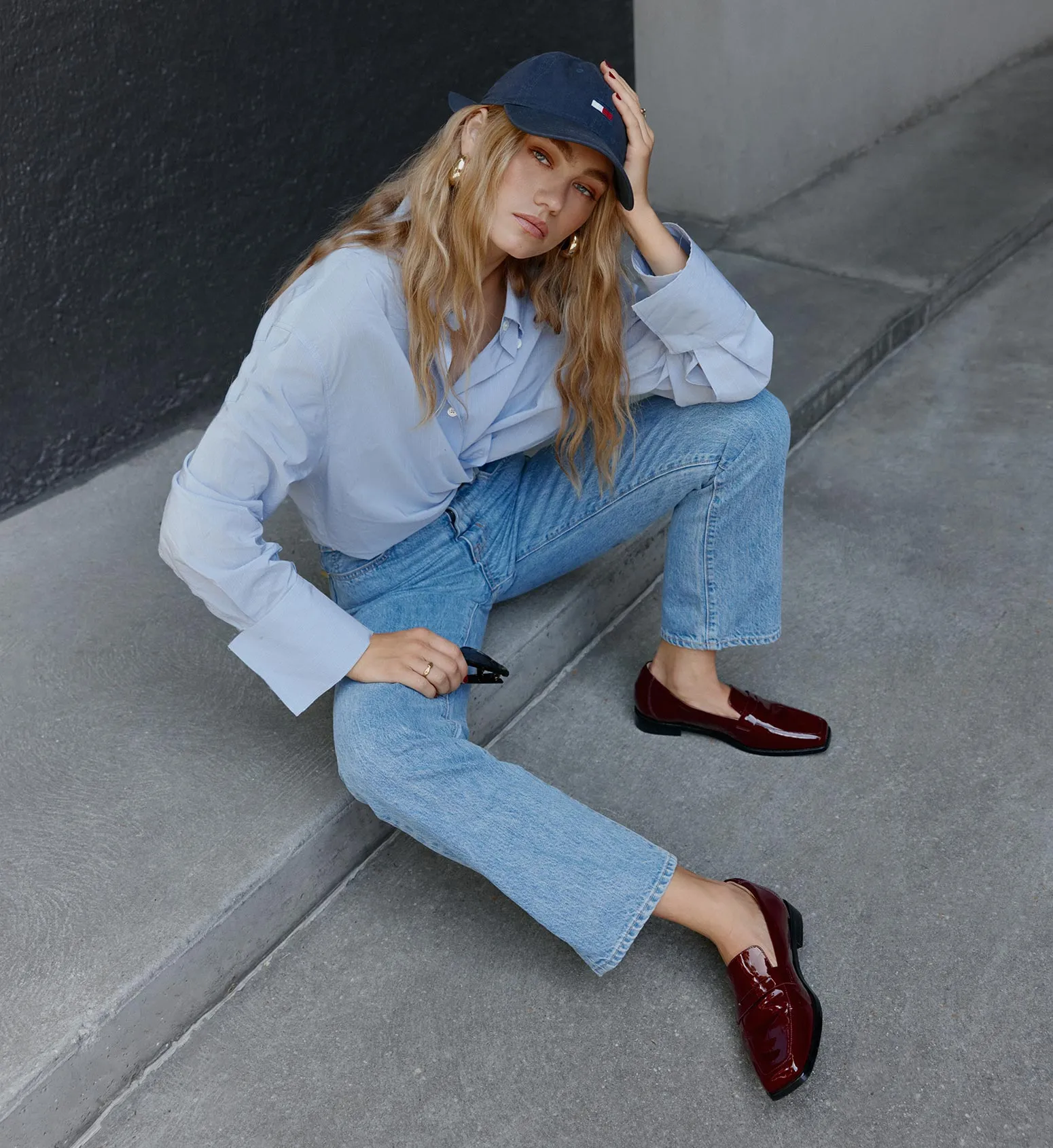 Piha Merlot Patent Leather Loafers