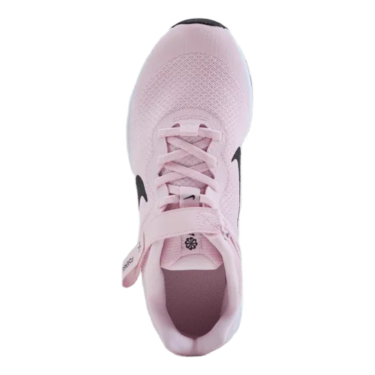 Revolution 6 FlyEase Big Kids' Easy On/Off Road Running Shoes PINK FOAM /BLACK