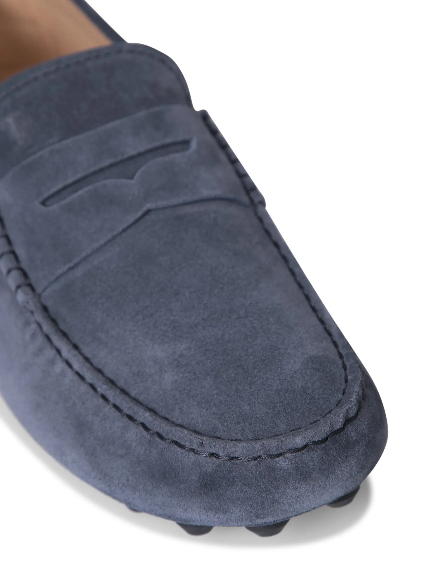 Rubber lugs Bubble blue loafers