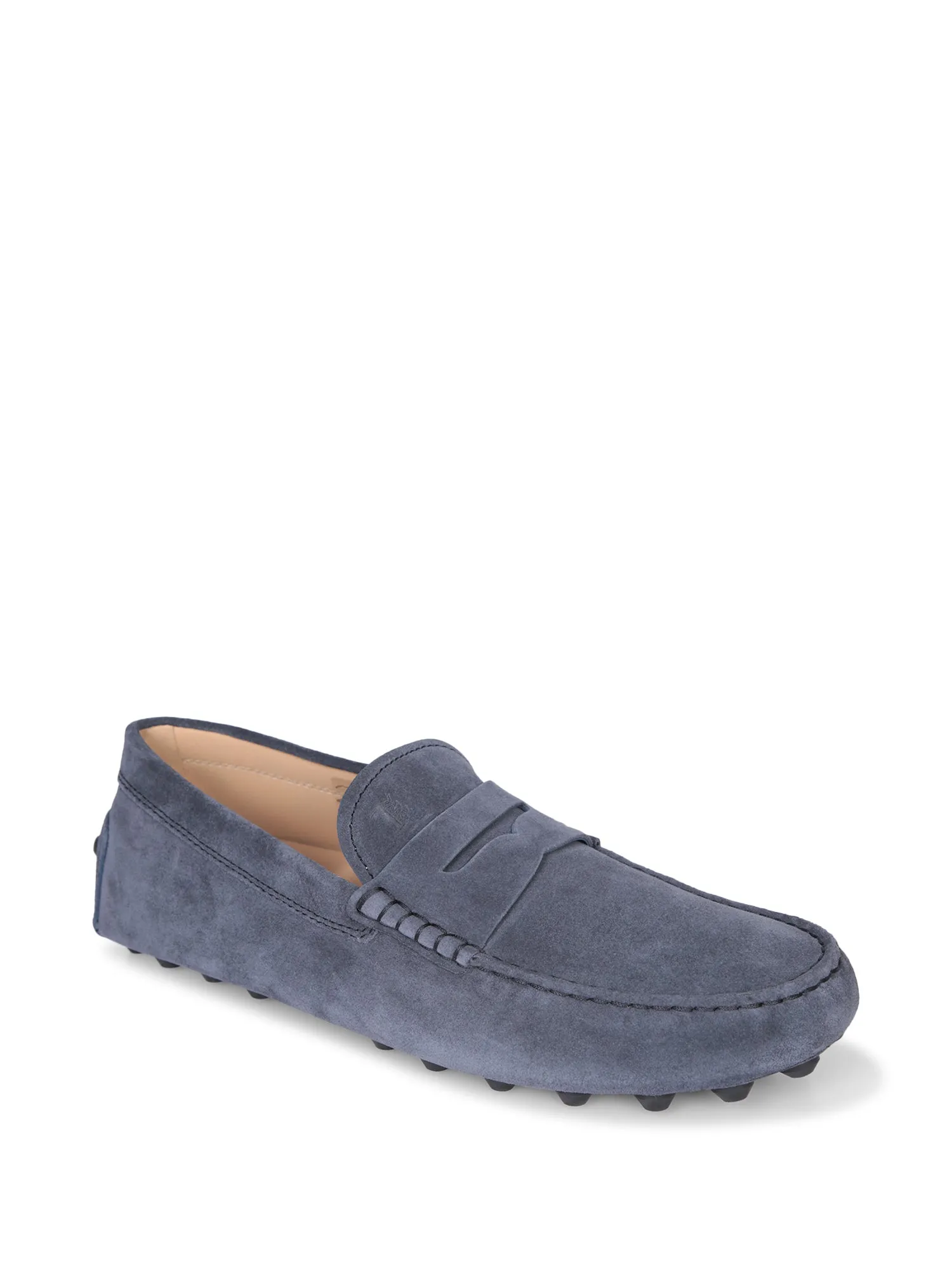 Rubber lugs Bubble blue loafers
