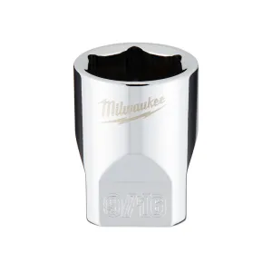 Socket - Milwaukee 1/4 in. Drive 9/16 in. SAE 6-Point Socket, 45-34-9010