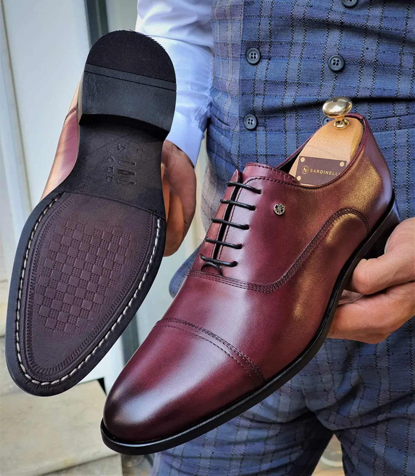 Spiez Burgundy Sardinelli Classic Shoes