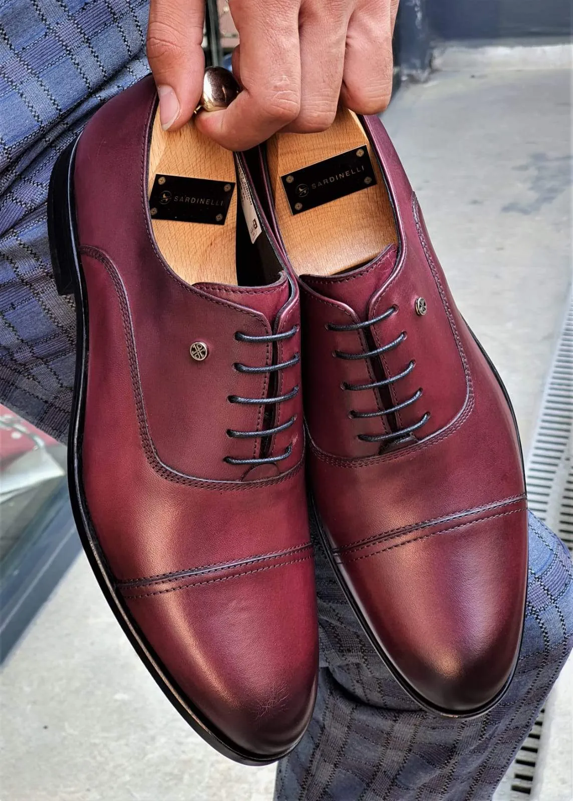 Spiez Burgundy Sardinelli Classic Shoes