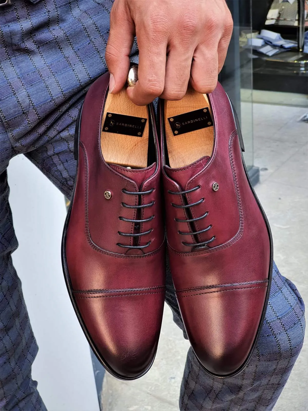 Spiez Burgundy Sardinelli Classic Shoes