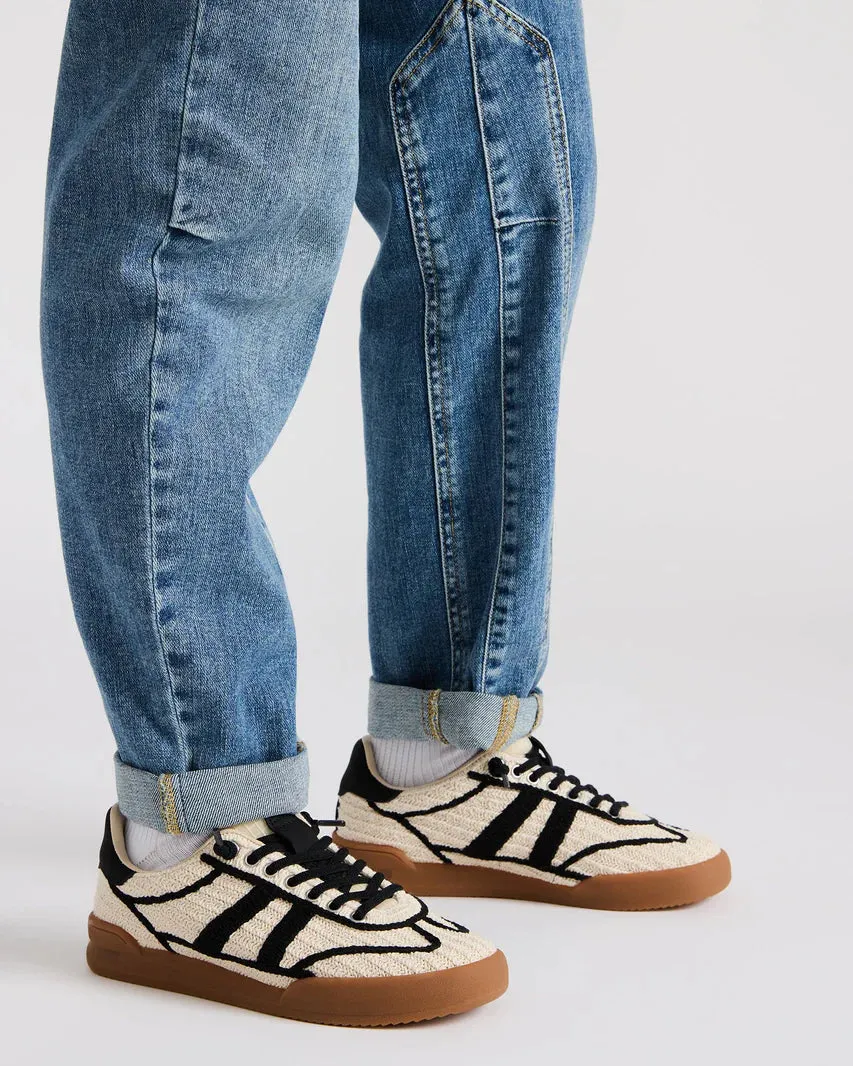STEVE MADDEN VERDICT C NATURAL / BLACK SNEAKERS