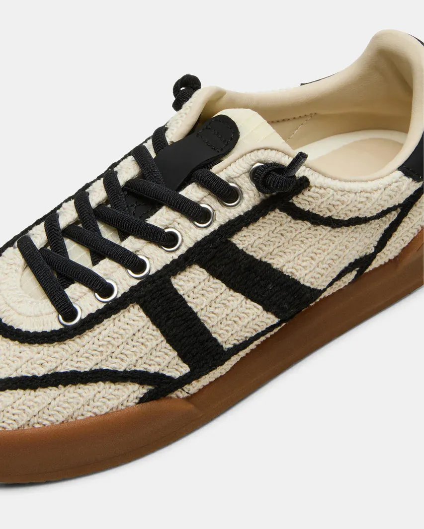 STEVE MADDEN VERDICT C NATURAL / BLACK SNEAKERS