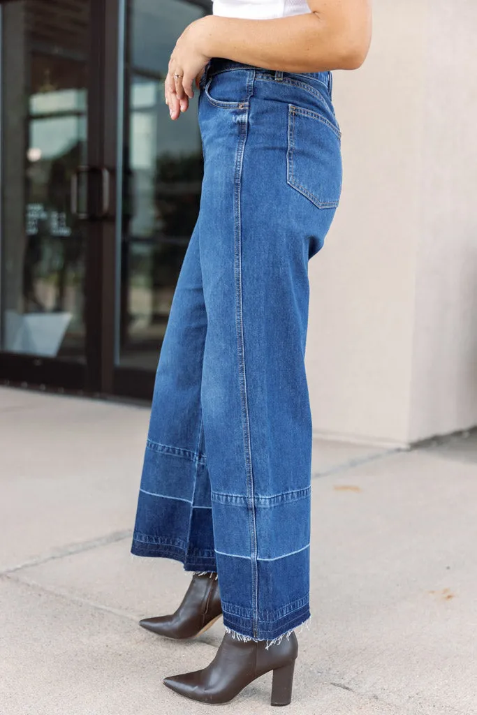 Veronica Beard Taylor Cropped Released Hem Jeans