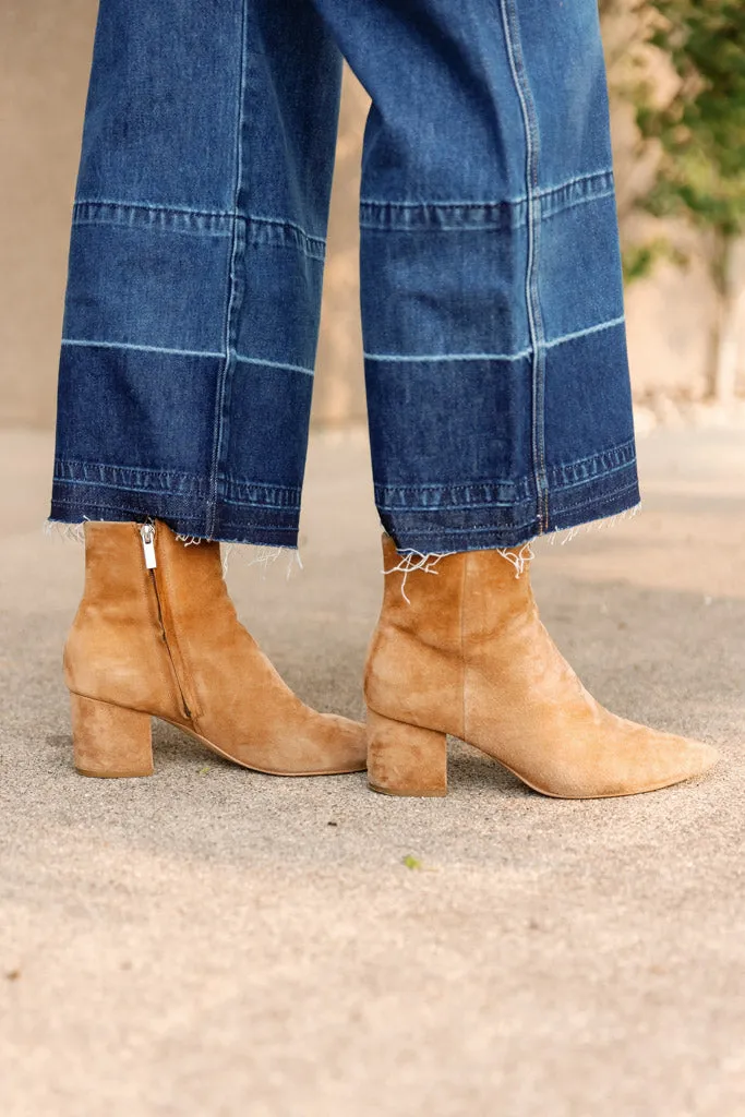 Veronica Beard Taylor Cropped Released Hem Jeans