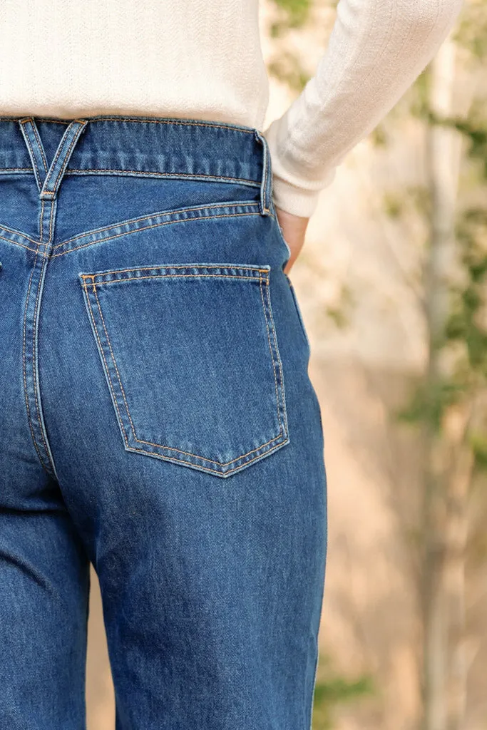 Veronica Beard Taylor Cropped Released Hem Jeans
