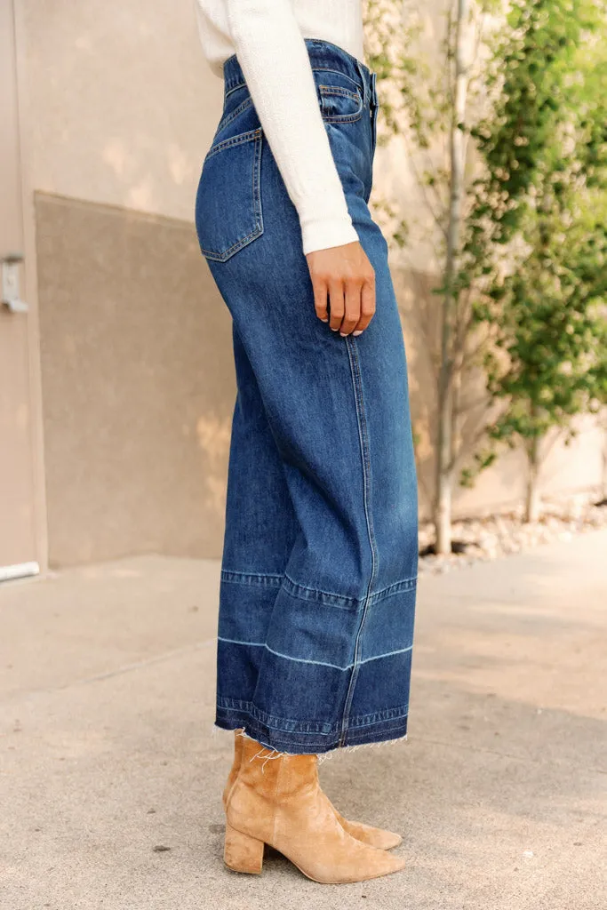 Veronica Beard Taylor Cropped Released Hem Jeans
